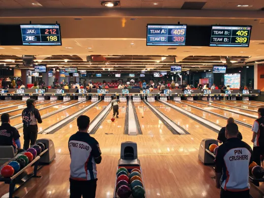 League bowling center