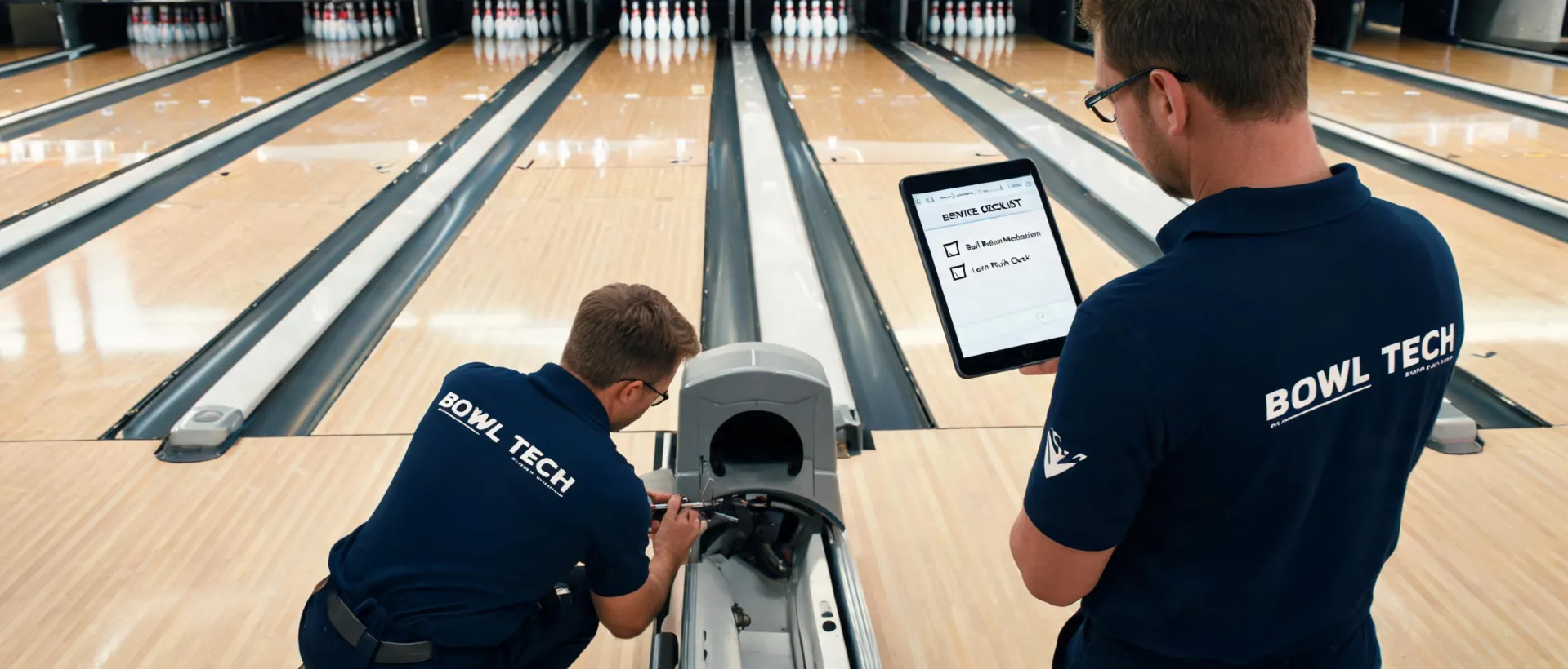 Bowling service crew
